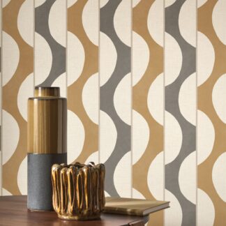 papel pintado líneas y ondas