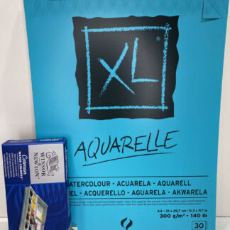 Block Acuarela A4 + Acuarelas