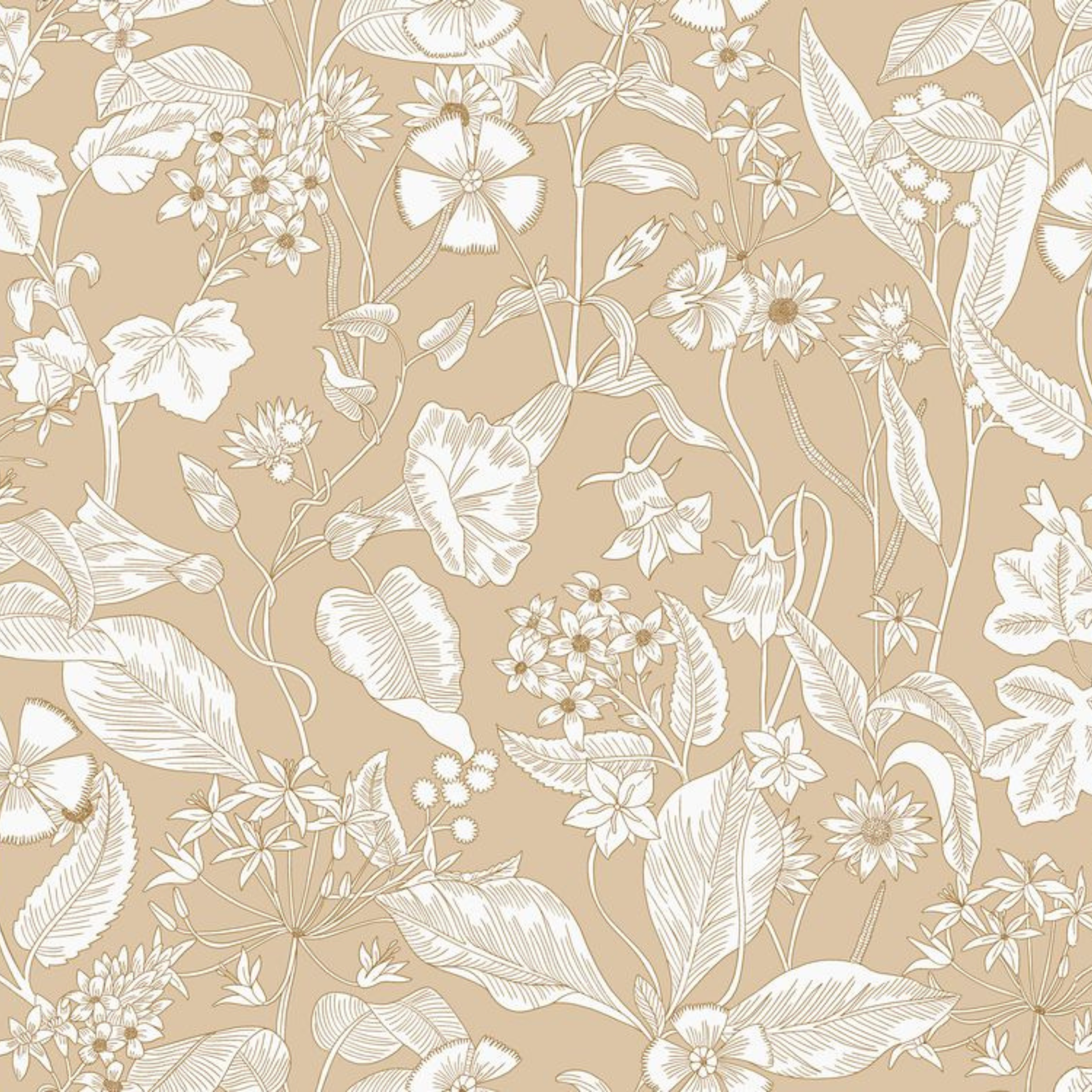 Papel pintado floral Caselio Lightness disponible en Pinturas La Martinica