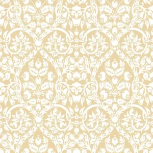 Papel pintado damasco clasico medallón ornamental