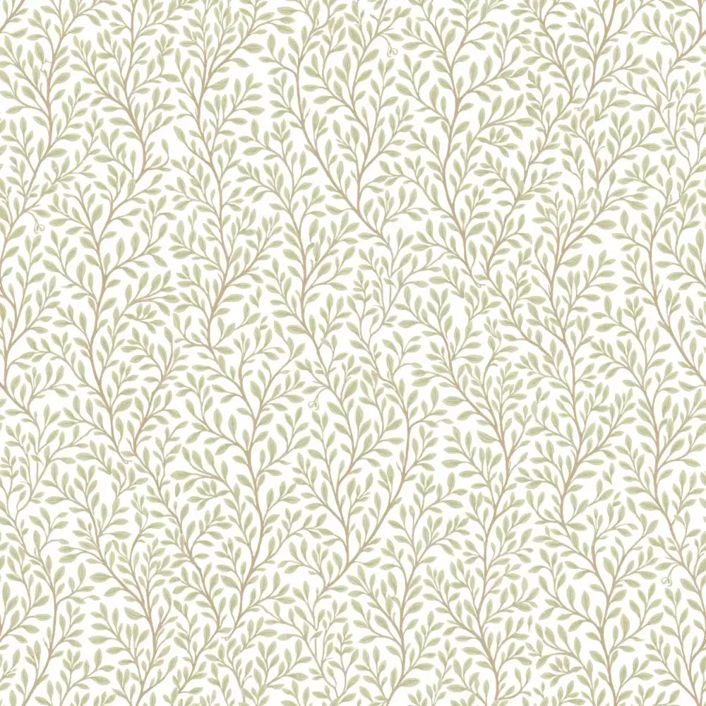 Papel pintado hojas pequeñas patrón vegetal delicado